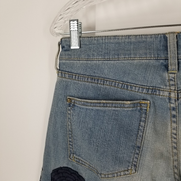 Pilcro Anthro Hyphen 26P Embroidered Faded Jeans - Picture 10 of 11